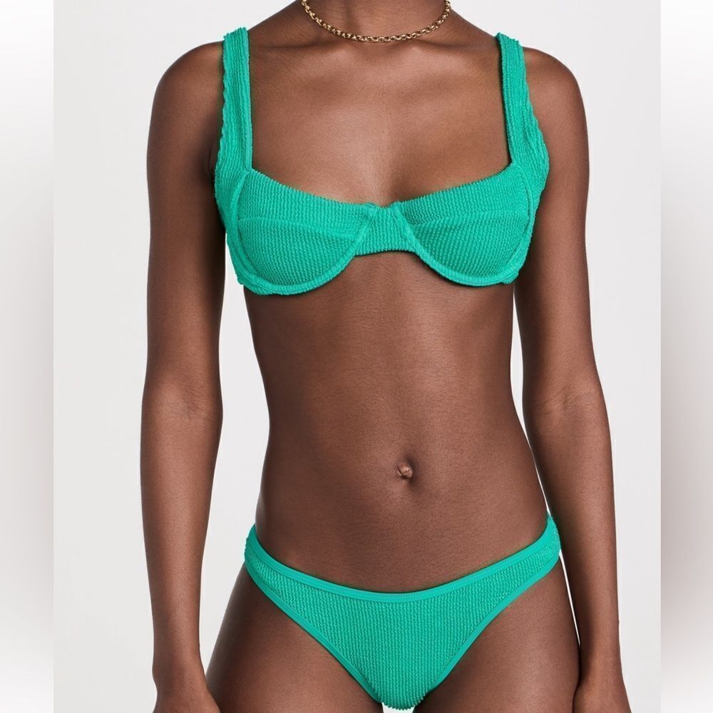 NWT Good American Always Fits Good Cheeky Bottoms & Scoop Bra Bikini Set L/XL